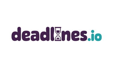 Deadlines.io - Creative brandable domain for sale