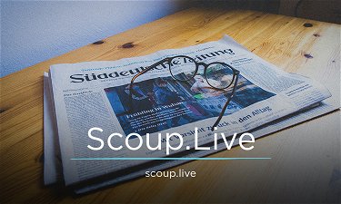 Scoup.Live - Creative brandable domain for sale