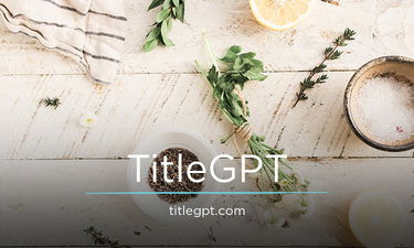 TitleGPT.com - Creative brandable domain for sale