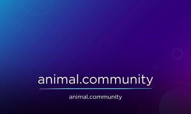 Animal.Community - Creative brandable domain for sale