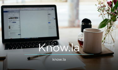 Know.la - Creative brandable domain for sale