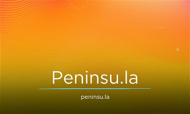 Peninsu.la - Creative brandable domain for sale