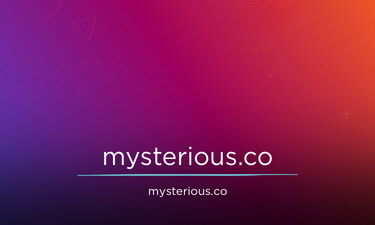 Mysterious.co - Creative brandable domain for sale