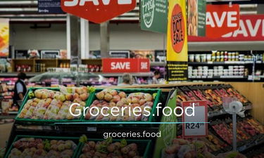 Groceries.food - Creative brandable domain for sale