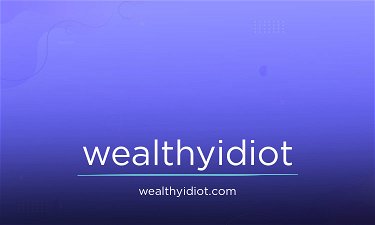 WealthyIdiot.com - Creative brandable domain for sale