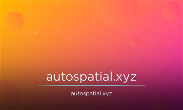 AutoSpatial.xyz - Creative brandable domain for sale