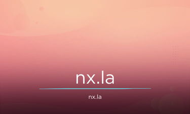 NX.LA - Creative brandable domain for sale