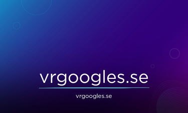 VRGoogles.se - Creative brandable domain for sale