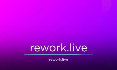 Rework.Live - Creative brandable domain for sale