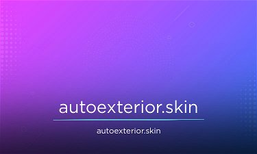 AutoExterior.skin - Creative brandable domain for sale
