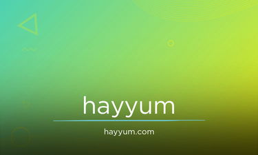 Hayyum.com - Creative brandable domain for sale