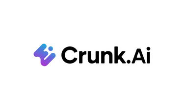 Crunk.AI - Creative brandable domain for sale