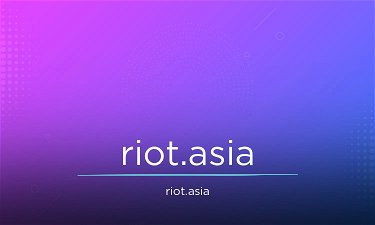 Riot.asia - Creative brandable domain for sale