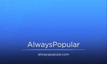 AlwaysPopular.com - Creative brandable domain for sale