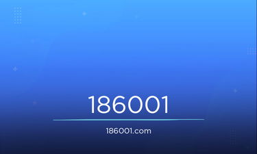 186001.com - Creative brandable domain for sale