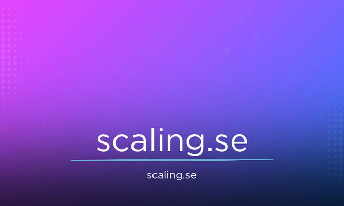 Scaling.se