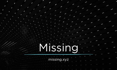 Missing.xyz - Creative brandable domain for sale