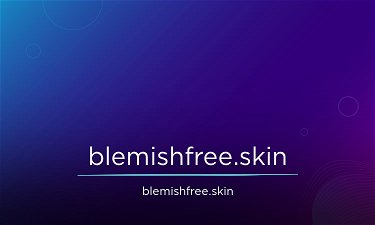 BlemishFree.skin - Creative brandable domain for sale