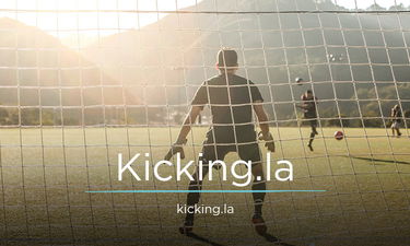 Kicking.la - Creative brandable domain for sale