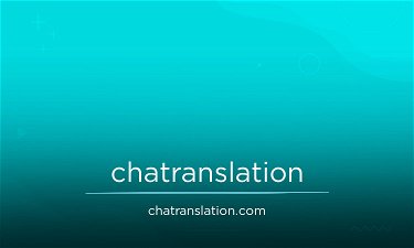 ChatTranslation.com - Creative brandable domain for sale