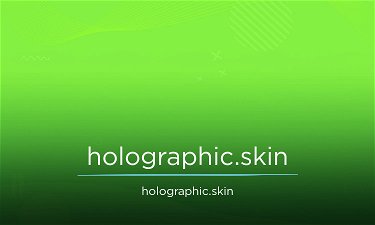 Holographic.skin - Creative brandable domain for sale