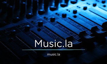 Music.la - Creative brandable domain for sale