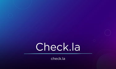 Check.la - Creative brandable domain for sale