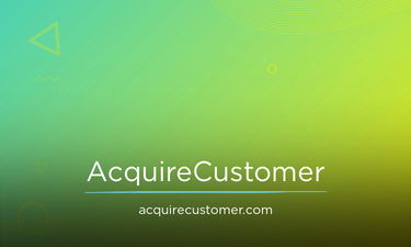 AcquireCustomer.com - Creative brandable domain for sale