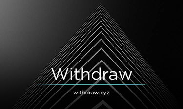 Withdraw.xyz - Creative brandable domain for sale