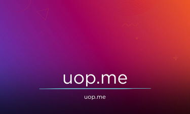 Uop.Me - Creative brandable domain for sale