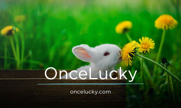 OnceLucky.com - Creative brandable domain for sale