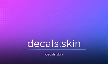 Decals.skin - Creative brandable domain for sale