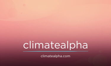 ClimateAlpha.com - Creative brandable domain for sale