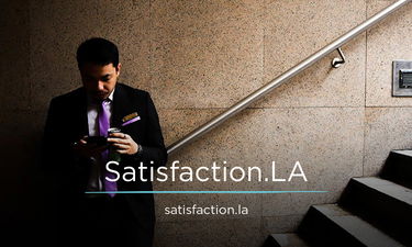 Satisfaction.LA - Creative brandable domain for sale