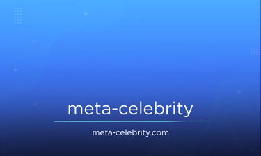 Meta-Celebrity.com - Creative brandable domain for sale