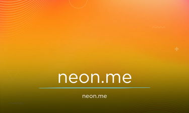 Neon.me - Creative brandable domain for sale