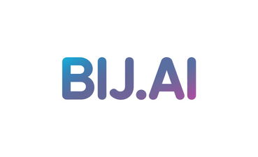 BIJ.ai - Creative brandable domain for sale