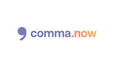 Comma.now - Creative brandable domain for sale