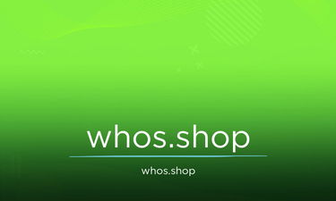 Whos.Shop - Creative brandable domain for sale