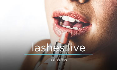 Lashes.Live - Creative brandable domain for sale
