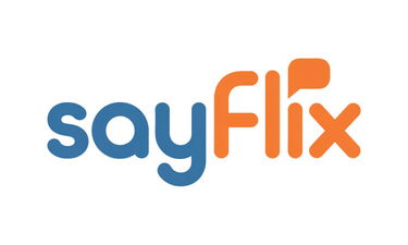 SayFlix.com - Creative brandable domain for sale