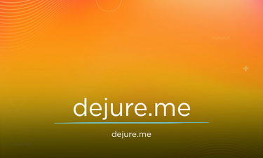 Dejure.me - Creative brandable domain for sale