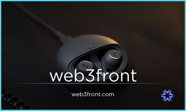 Web3Front.com - Creative brandable domain for sale