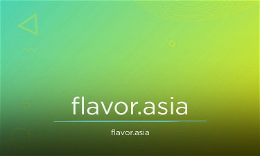 flavor.asia - Creative brandable domain for sale