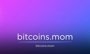 Bitcoins.mom - Creative brandable domain for sale
