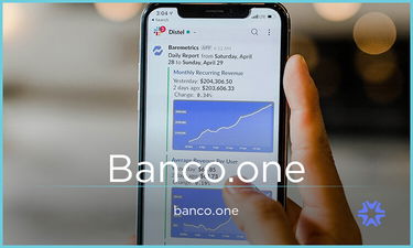 BANCO.one - Creative brandable domain for sale