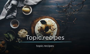 Topic.Recipes - Creative brandable domain for sale