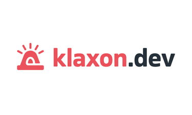 Klaxon.dev - Creative brandable domain for sale