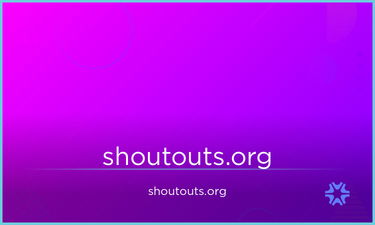 Shoutouts.org - Creative brandable domain for sale