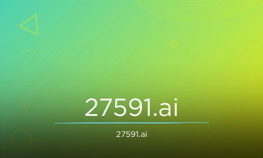 27591.ai - Creative brandable domain for sale